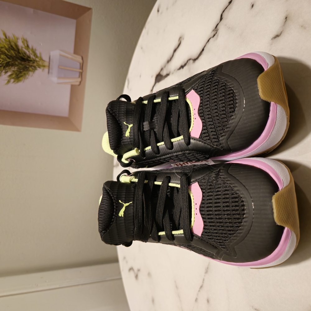 Puma Black and Pink Sneakers